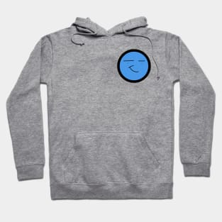 Blue Smirk Face Hoodie